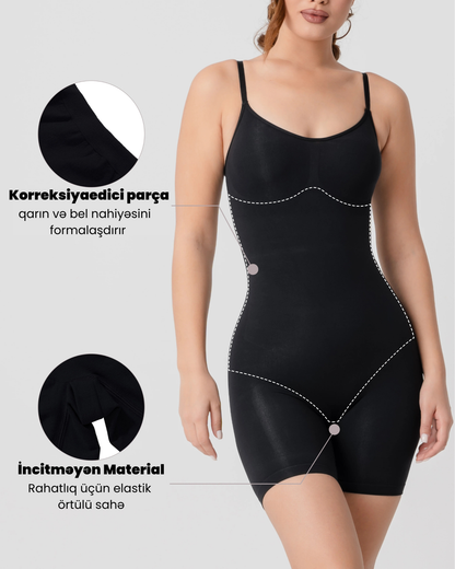 Şortikli Bədən Sıxlaşdırıcı Body Korset
